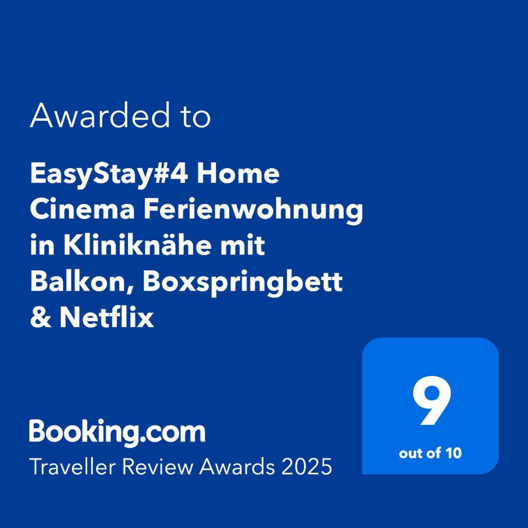 Easystay#4 Home Cinema Ferienwohnung In Kliniknaehe Mit Balkon, Boxspringbett & Netflix Bad Oeynhausen Bagian luar foto